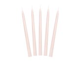 Świeca stożkowa matowa nude 24cm 10szt