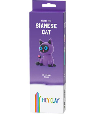HEY CLAY HCL30112CEE Figurka Puchate zwierzaki Kot Syjamski 3 pak