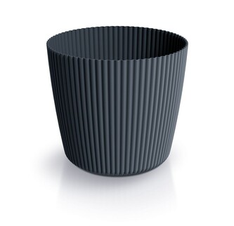 Květináč MILLA ROND antracitový, varianta 14,6 cm