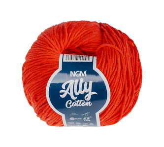 Příze ALLY cotton - Červená - 50g / 140 m
