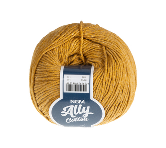 Příze ALLY cotton - Hořčicová - 50g / 140 m