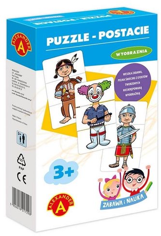 Zabawa i Nauka - Puzzle Postacie ALEX
