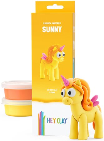 HEY CLAY HCL30135CEE Figurka Jednorożec Sunny 3 pak
