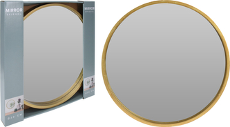 LUSTRO OKRĄGŁE 30CM ZŁOTE