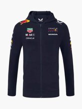 Týmová mikina na zip Oracle Red Bull Racing s logy sponzorů - XXXL