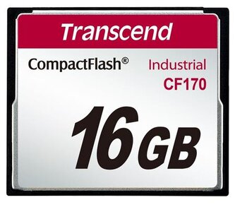 Transcend 16GB INDUSTRIAL CF CARD CF170 paměťová karta (MLC) Transcend 16GB INDUSTRIAL CF CARD CF170 paměťová karta (MLC)
