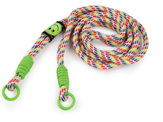 Univerzální šňůra / klíčenka s karabinami - 1 ks - 8 multikolor žlutá