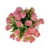 Růže kytice 24 květů, sv. růžová  AB025 sv. růžová