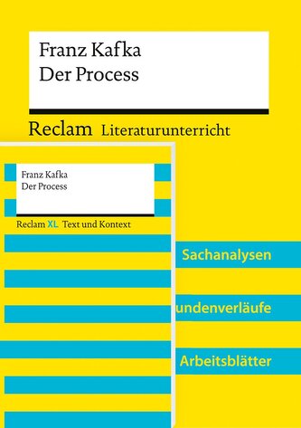 Paket für Lehrkräfte "Franz Kafka: Der Process" (Textausgabe und Lehrerband). 2 Bände eingeschweißt