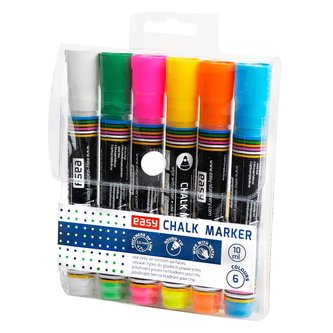 Marker kredowy 6 kolorów EASY