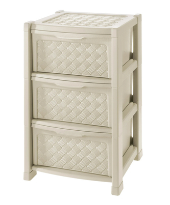 Zásuvka ARIANNA 3, krémová