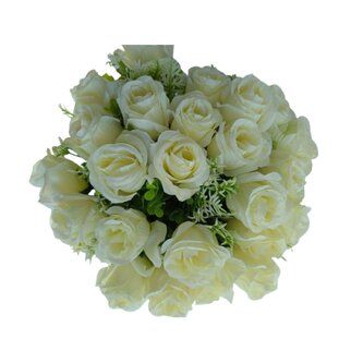 Růže kytice 24 květů, bílá  AB025 bílá