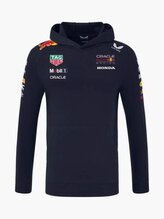 Týmová mikina s kapucí Oracle Red Bull Racing s logy sponzorů - XXXL