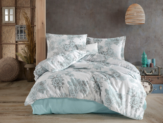 Prodloužené povlečení Satén 140x220, 70x90cm  Rosalina mint