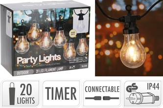 Łańcuch Świetlny 20LED A60 CIEPŁY BIAŁY