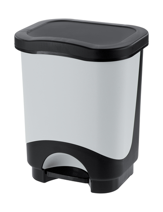 Koš pedálový IDEA 8L světle šedá