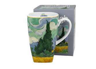 Kubek kwadratowy WHEAT FIELD inspired by Van Gogh