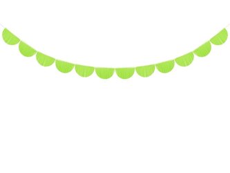 Girlanda bibułowa frędzle zielone jabłuszko 3m