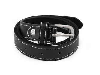 Dětský pásek šíře 2,3 cm - 1 ks - 4 (85 cm) černá prošitý
