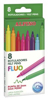 Balení 8 barevných fixů Fluo