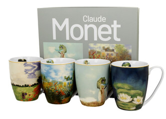 Komplet 4 kubki classic inspired by Monet