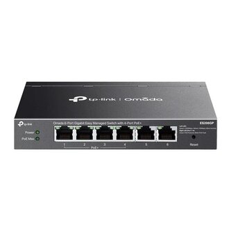 Switch TP-Link ES206GP 2x GLan, 4x GLan s PoE+, 65W, Omáda SDN Switch TP-Link ES206GP 2x GLan, 4x GLan s PoE+, 65W, Omáda SDN