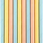 Słomki papierowe Summer time 19,5cm 10szt