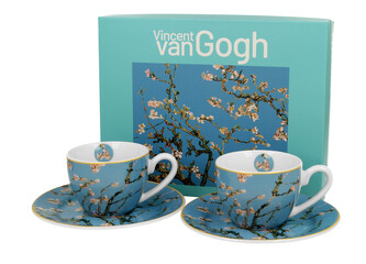 2 filiżanki espresso ze spodkami Almond Blossom inspired by Van Gogh 2 filiżanki espresso ze spodkami Almond Blossom inspired by Van Gogh