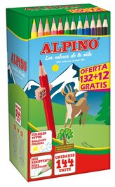 Alpino Velké balení barevných tužek Festival 132 + 12 zdarma
