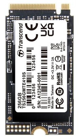 Transcend MTE410S 256GB SSD disk M.2 2242, NVMe PCIe Gen4 x4 3300MB s R 1600MB s W Transcend MTE410S 256GB SSD disk M.2 2242, NVMe PCIe Gen4 x4 3300MB s R 1600MB s W
