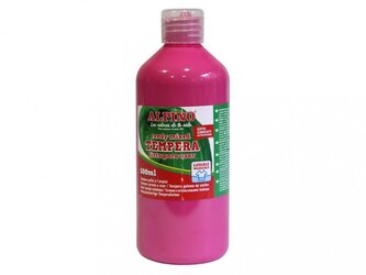 Láhev temperové barvy do školy 500 ml. magenta