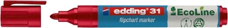 Popisovač na flipchart EDDING 31 EcoLine - červený