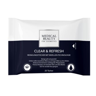 Medical Beauty CLEAR & REFRESH Čisticí ubrousky 25 ks