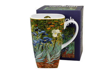 Kubek kwadratowy IRISES inspired by Van Gogh