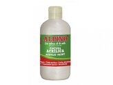 Láhev akrylové barvy do školy 250ml. bílá metalizovaná