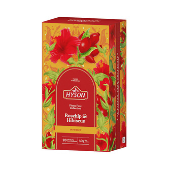 Bylinný čaj Hyson Rosehip & Hibiscus (20 sáčků) 40 g