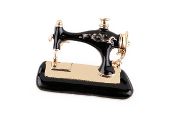 Brož šicí stroj - 1 ks - 4 černá zlatá