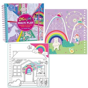 Kolorowanka Wodna z zadaniami Tęczowe Wróżki