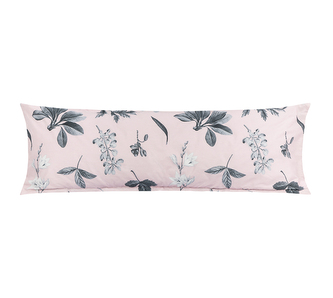 POVLAK na relaxační polštář - Šedá,Růžová - 45x120 cm (povlak na zip)