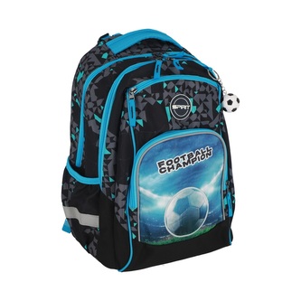 Školní batoh NEWBIE 3D - Fotbalový šampión
