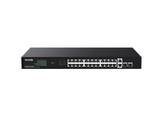 Tenda TEG1128P-24-250W (24xPoE 802.3af/at 10/100/1000Mbps, Uplink 2xRJ45 + 2xSFP) 230W