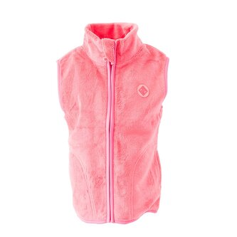 vesta dívčí chlupatá se stojáčkem, Pidilidi, PD1115-03, růžová - 122