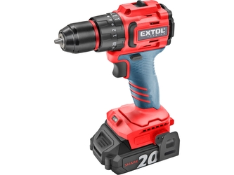 EXTOL PREMIUM vrtací šroubovák aku s příklepem SHARE20V, BRUSHLESS, 2Ah EXTOL PREMIUM vrtací šroubovák aku s příklepem SHARE20V, BRUSHLESS, 2Ah