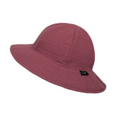 Dívčí klobouk mušelín Ruby red; Barva: rubínová; Velikost: XL