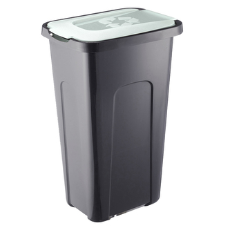 KOSZ DO SEGREGACJI 30L CZARNY/ZIELONY PASTEL (4443)