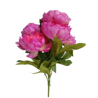 Pivoňka kytice tm. růžová  JH071 tm. růžová