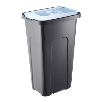 KOSZ DO SEGREGACJI 30L CZARNY/NIEBIESKI PASTEL (4443)
