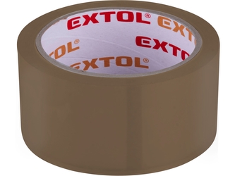 EXTOL PREMIUM páska lepicí tichá, hnědá/Havana, 48mm x 66m tl.0,050mm, PP/akryl lepidlo