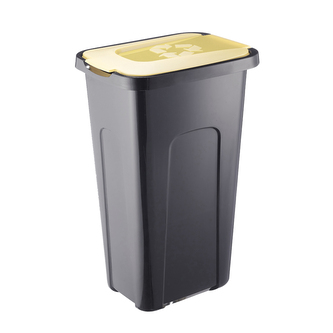 KOSZ DO SEGREGACJI 30L CZARNY/ŻÓŁTY PASTEL (4443)