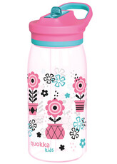 Dětská tritanová láhev Glow, 580ml, Quokka, kytky